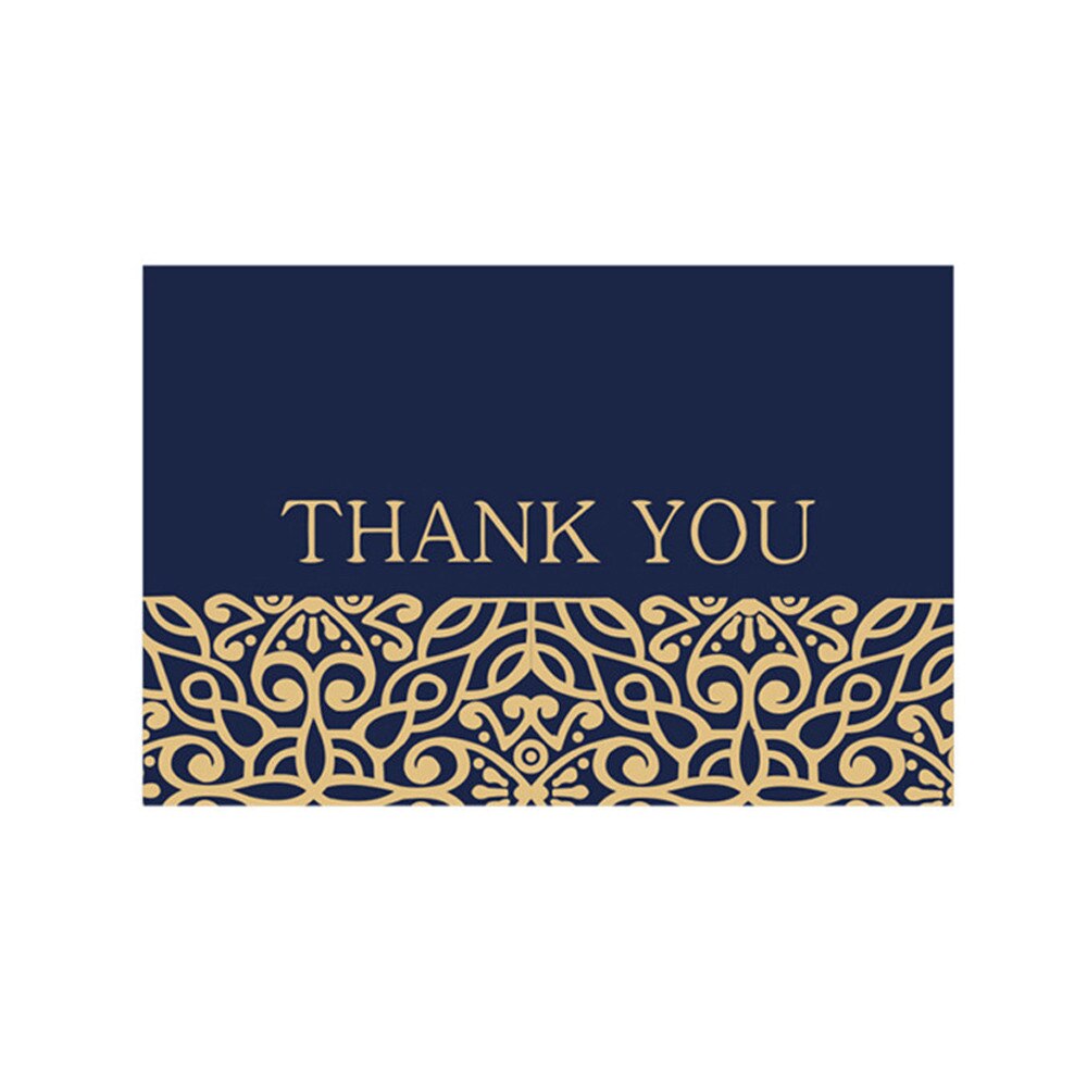 Thank You Cards Bulk Notes Navy Blue & Gold Blank Note Cards With Envelopes Greeting Card Beautiful Message#p30