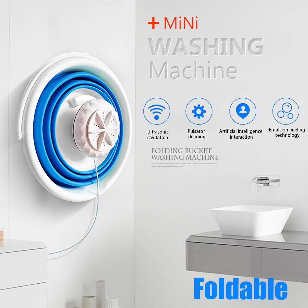 10L Laundry Portable Mini Turbo Washing Machine With Foldable Usb Powered Laundry Washer Folding Laundry Tub Washing Machine