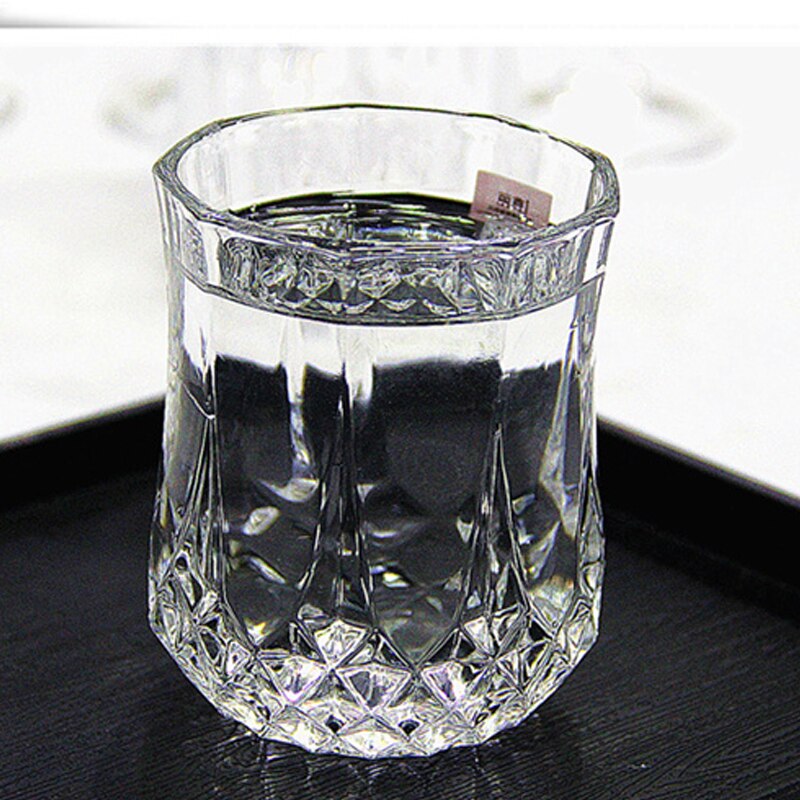 Set  of 2 tunga basmaskin gjorda shotglas blyfria glaslut whiskyglas för vodka spritdrycker 200ml