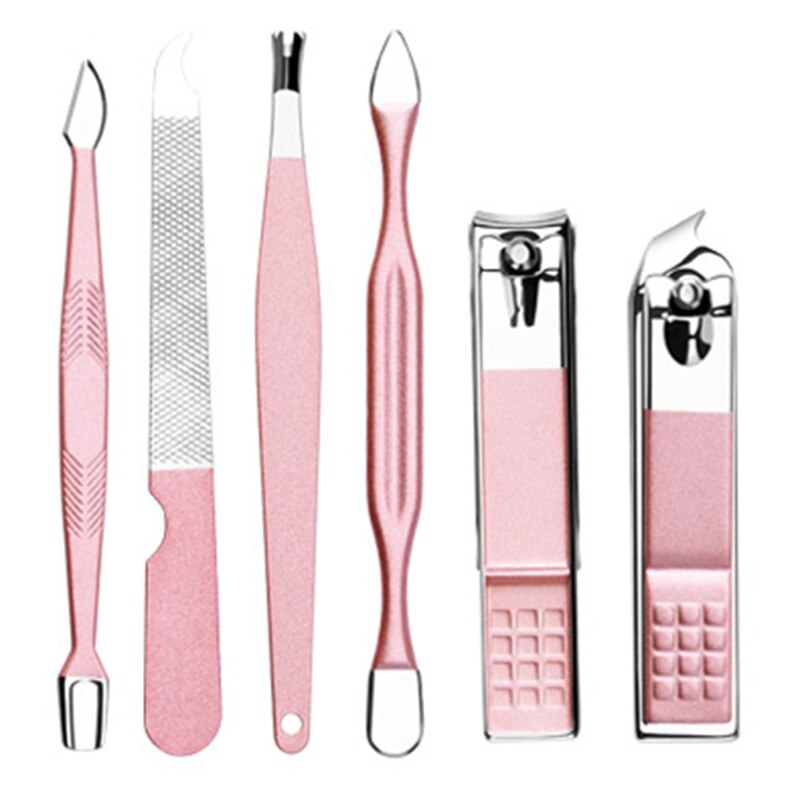 Set Nail Clipper Set Stainless Steel Nail Scissors Pedicure Set Dead Skin Remover Pro Manicure Tools Nail Supplies