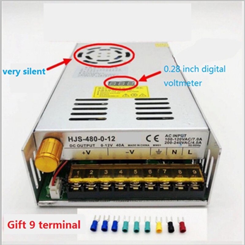Digital display adjustable DC switching power supply 0-5V0-12V0-24V0-36V0-48V0-60V0-80V0-120V