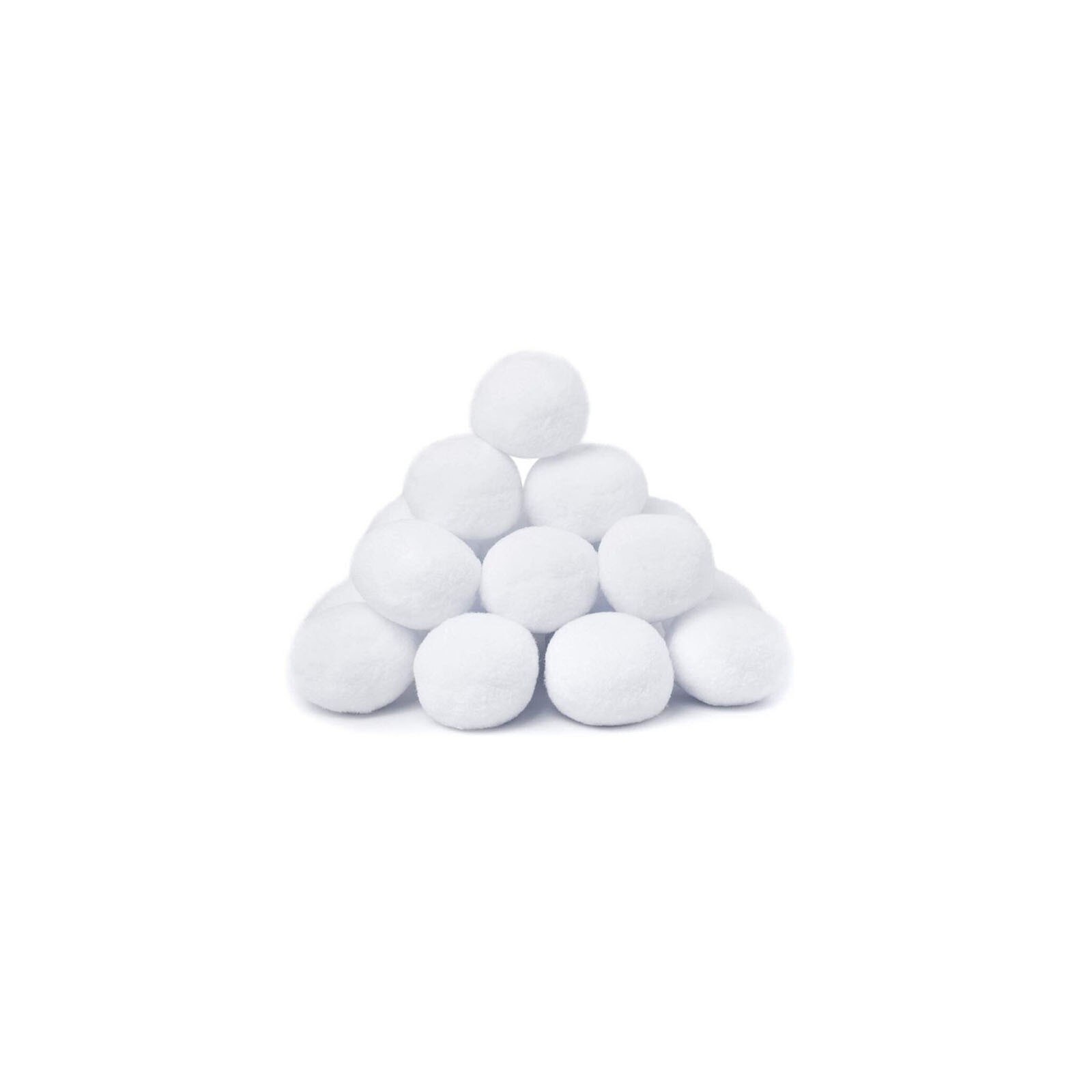 30/50Pcs Kerst Sneeuwbal Indoor Sneeuwballengevecht En Doek Bal Kinderen Team Kerstcadeau Kunstmatige Doek Fleece sneeuwbal