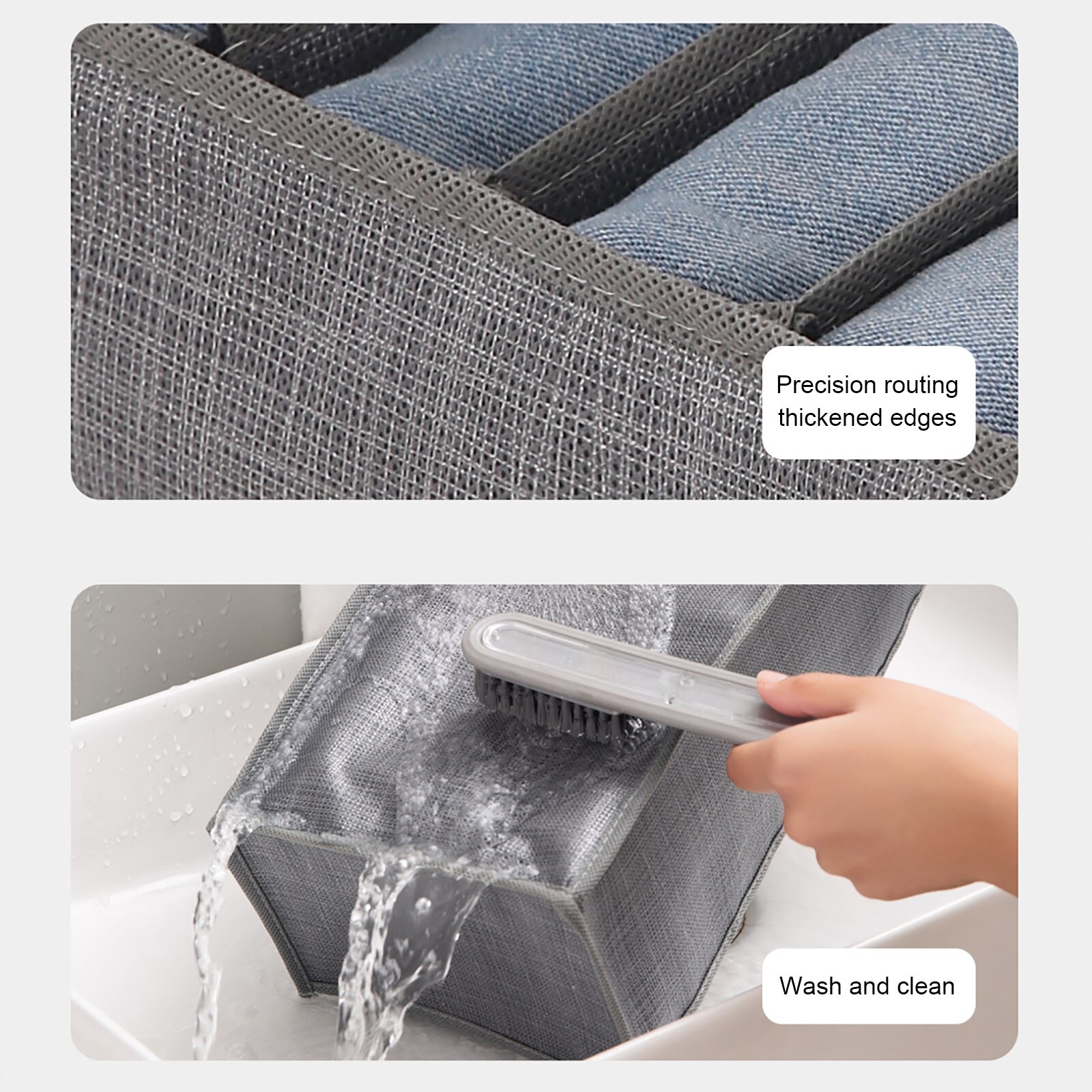 7/9 Grids Wardrobe Clothes Organizer Jeans Compartment Storage Box Foldable Washable Closet Drawer Bedroom Separation Box