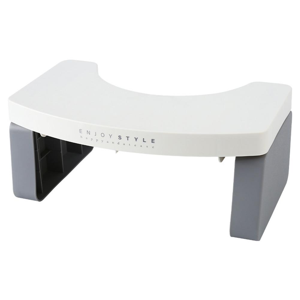 Opvouwbare Wc Kruk Multifunctionele Kraken Wc Krukje Compact Hurken Kruk Antislip Toiletbril Voetenbank: White