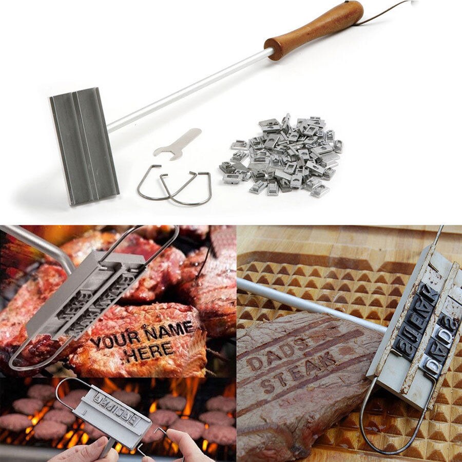 Newest 55 x Letters and 8 spaces BBQ AMOS Barbecue... – Grandado