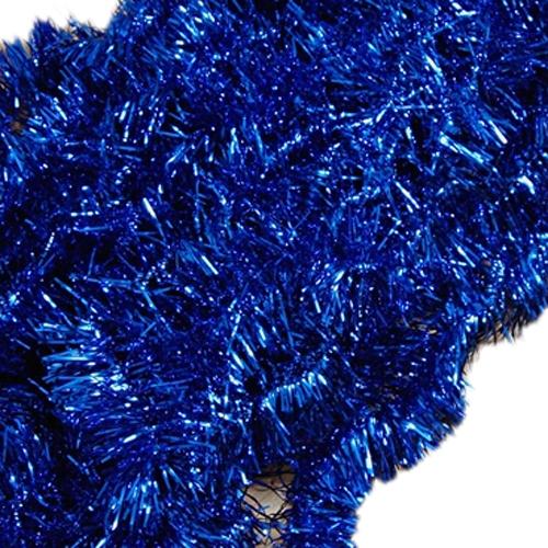 2m 6.5 Ft Christmas Tinsel Tree Decorations Tinsel Garland blue