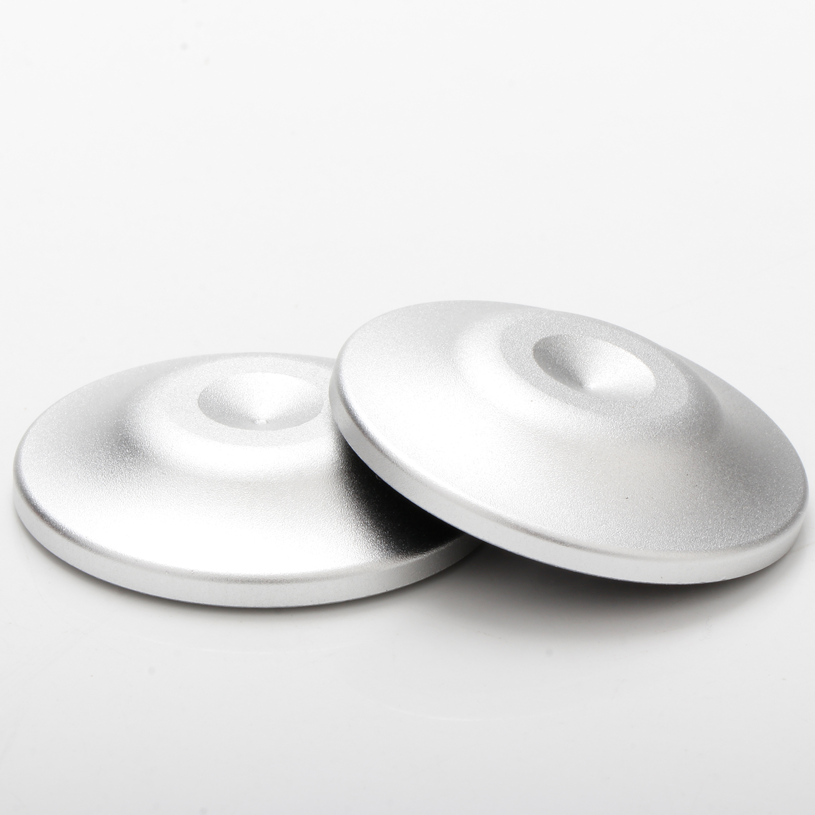 Högtalardynor i aluminiumlegering, hifi-högtalarlåda, isolering, golvstativ, fötter, konbas, skor, dyna: Silver- / Bunt 2