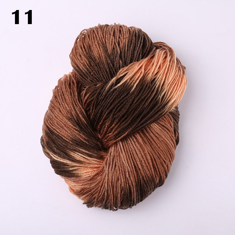 1PC 50g Colorful Yarn Multicolor Knitting Wool Crochet DIY Soft Woven Thread: 11