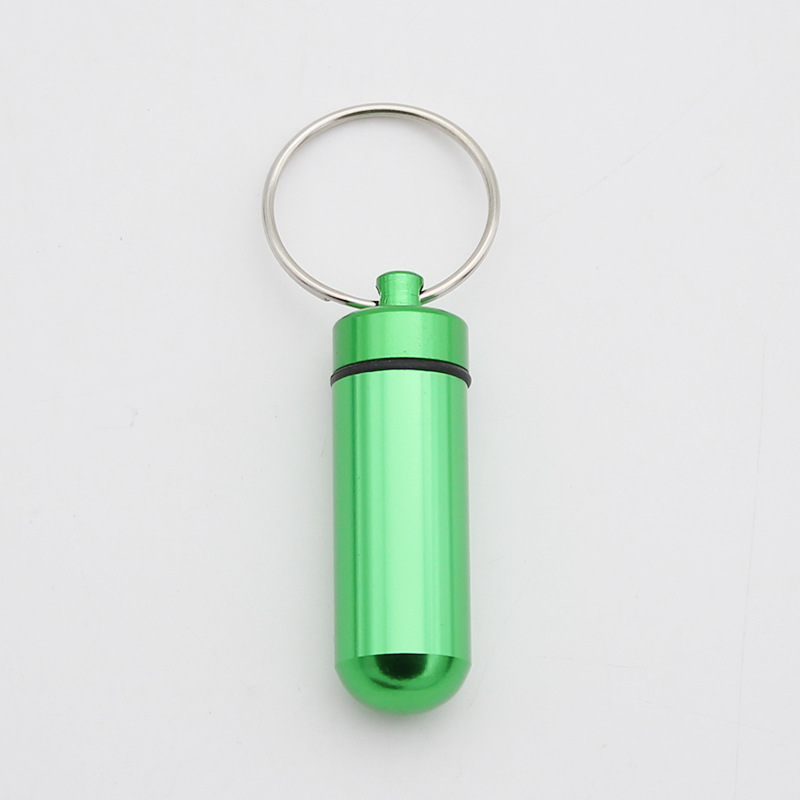 Tragbare Mini-Pillen dose wasserdichte Aluminium hüllen Tabletten Flasche Medizin Vitamin Pillen boxen Fischöl Behälter Veranstalter Lagerung: YELLOW