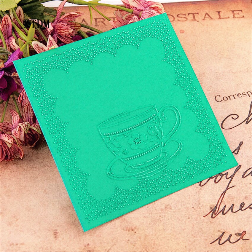 plastic clock template cup craft card making paper card album wedding decoration clip Embossing folders