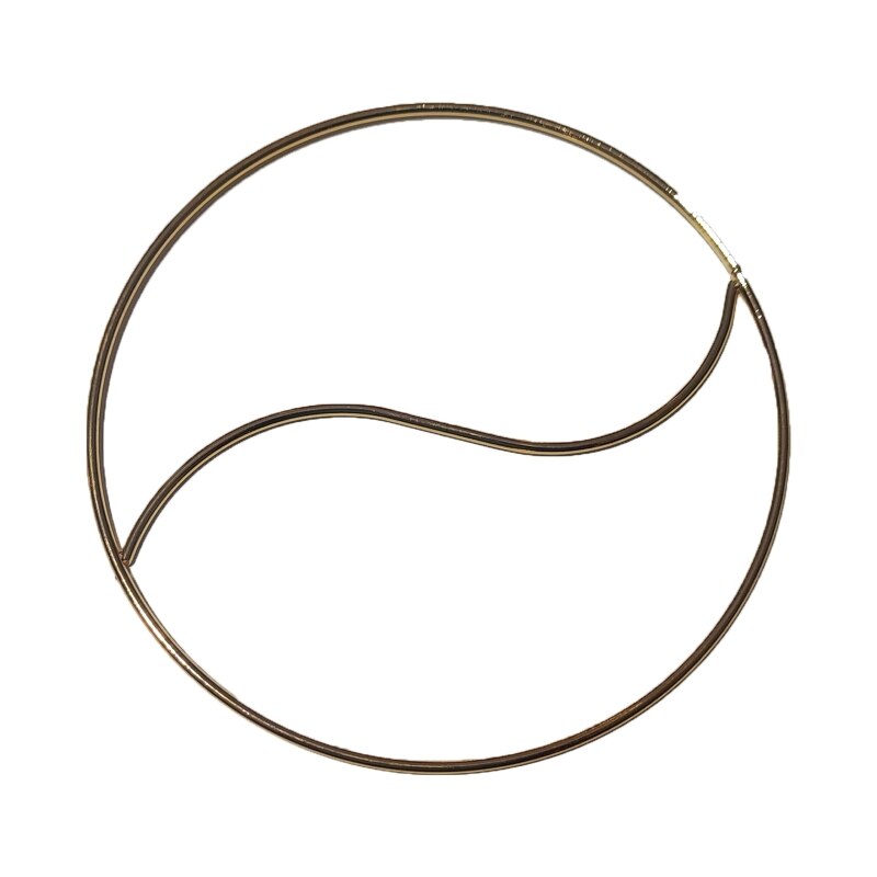 Dream Catcher Metal Hoops Irregular Cloud Elk Cat Animal Shaped Macrame Craft Iron Rings DIY Wind Chime Hanging Decor: 4 Tai Chi