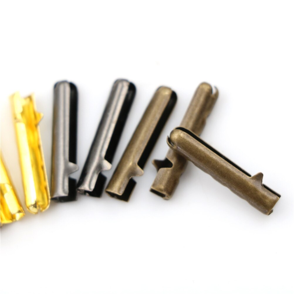 10 stk metal gør-det-selv-snørebånd reparation sko snørespidser udskiftning ende snørebånd craft 3.5mm*23mm