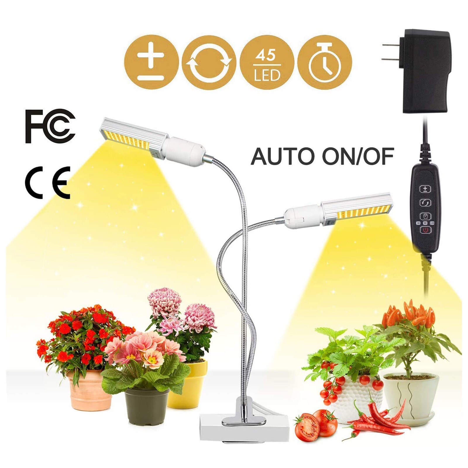 Lampe Led pour culture de plantes d'intérieur, éclairage de , intensité variable, 75w, 40 #