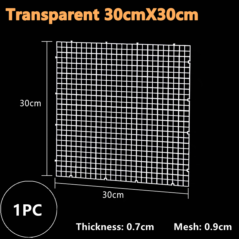 1PC Isolation Board Grid Aquarium fish tank Accessory Undergravel Bottom Plate Tray Multi Function Seperator Divider Board Net: Blue