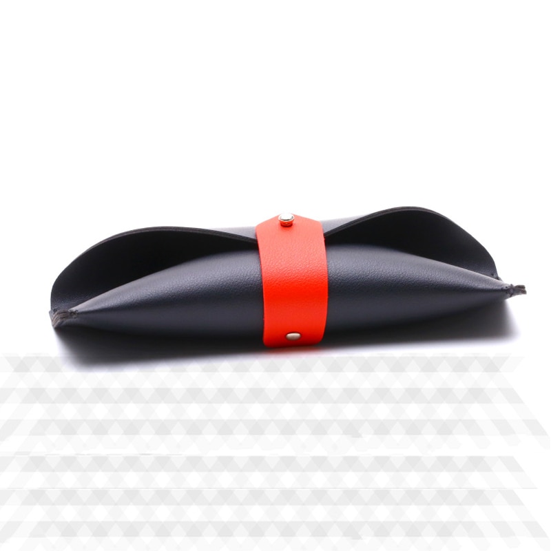 Iboode pu læder brille etui cover solbriller læsebrille holder briller solid opbevaringsboks pose brillebeskytter