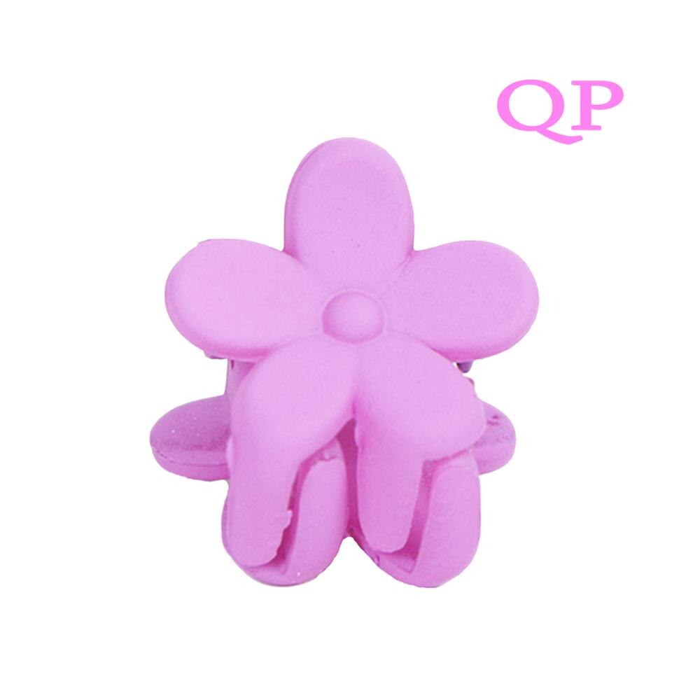 10 Pcs/Set Baby Girls Mini Hair Jaw Clip Cute Candy Pink Mixed Color Flower Hair Claw Children Hairpin Hair Accessories: 10 Pcs Style QP