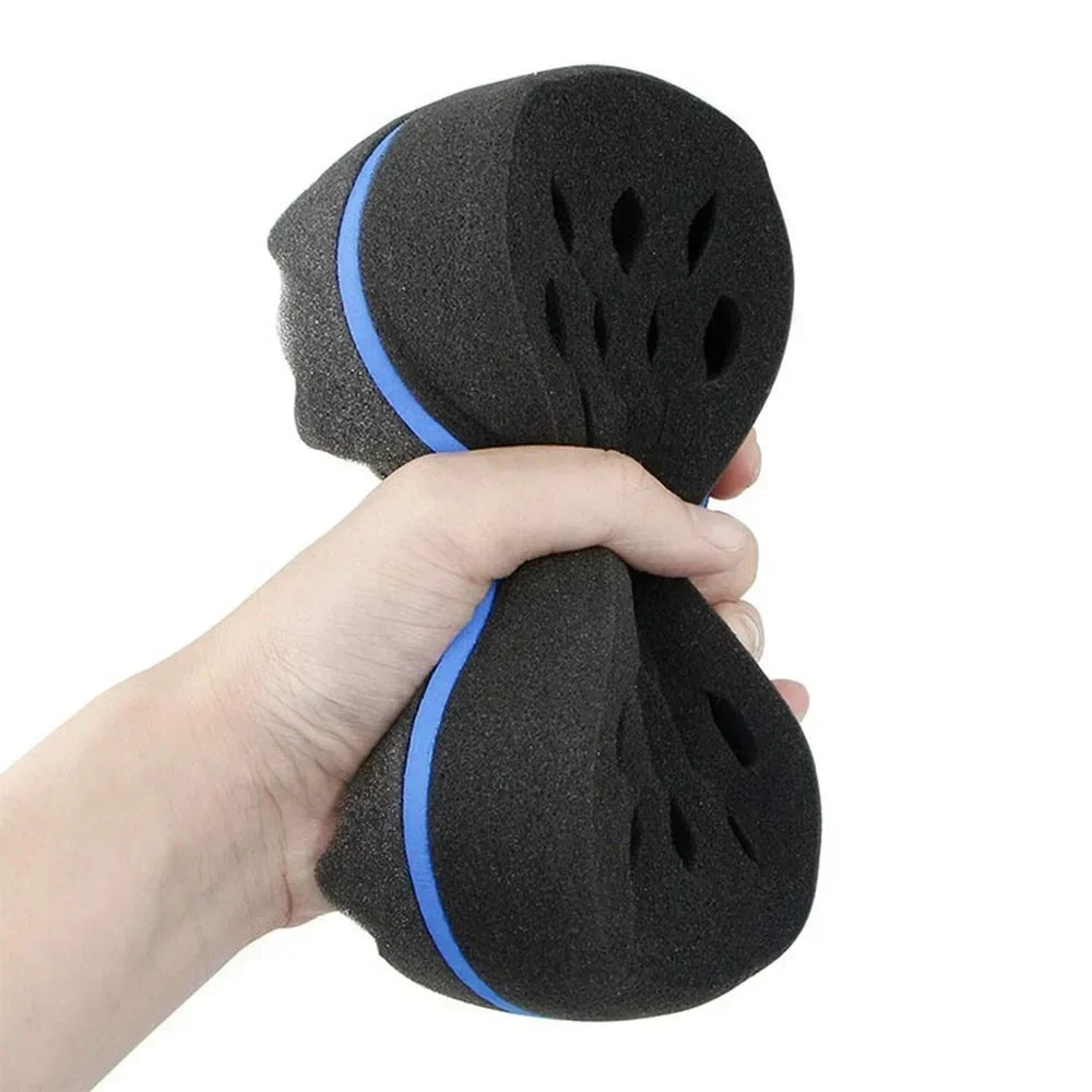 Curly Hair Styling Sponge Brush Double Sided Sponge Brushes Multi-holes Side Braid Twist Hair Curl Wave hair brush for Afico