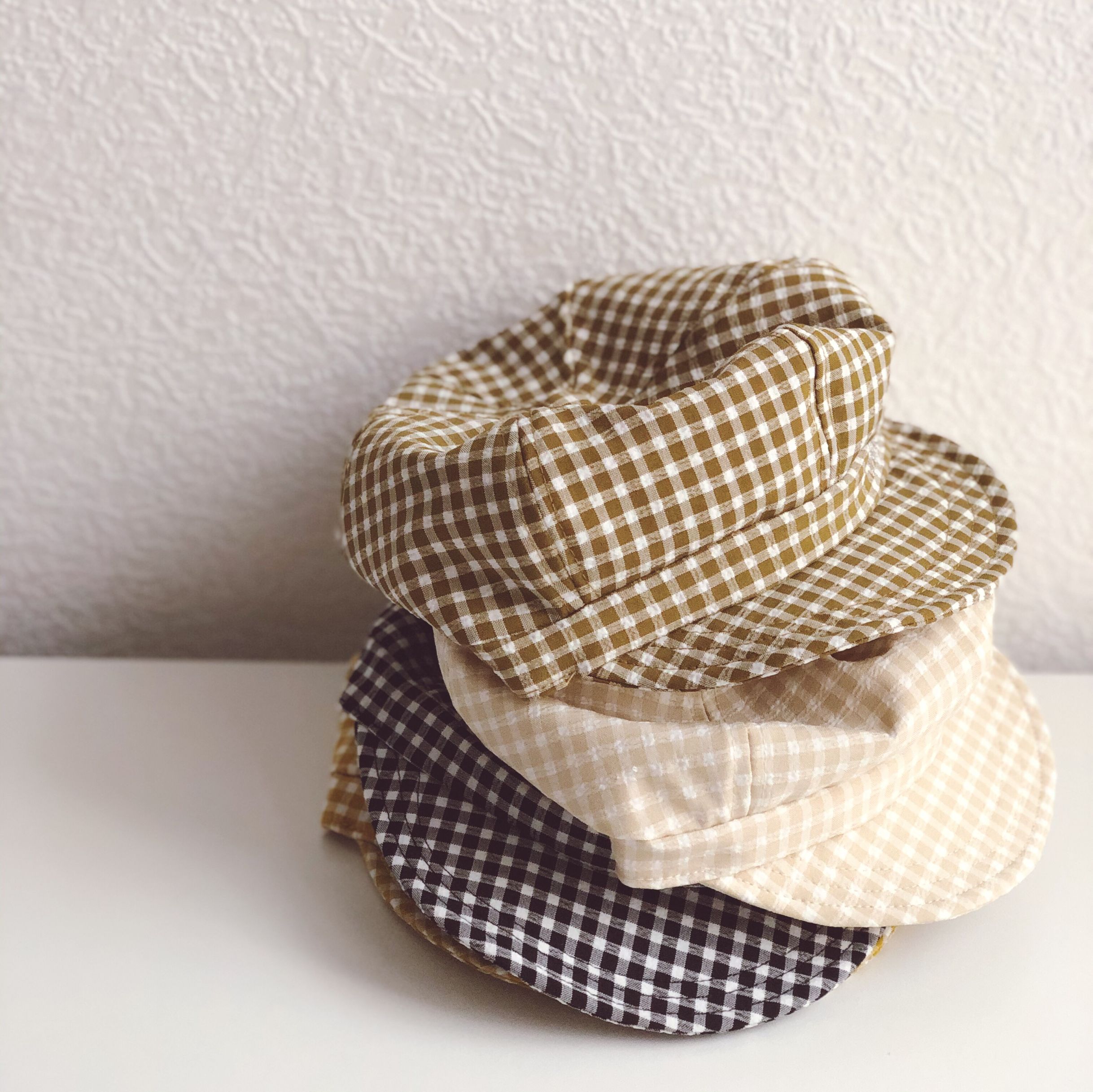 Koreaanse Stijl Kinderen Plaid Achthoekige Hoeden Brede Rand Letters Peuters Kids Caps Outdoors Baby Jongens Mode Hoeden