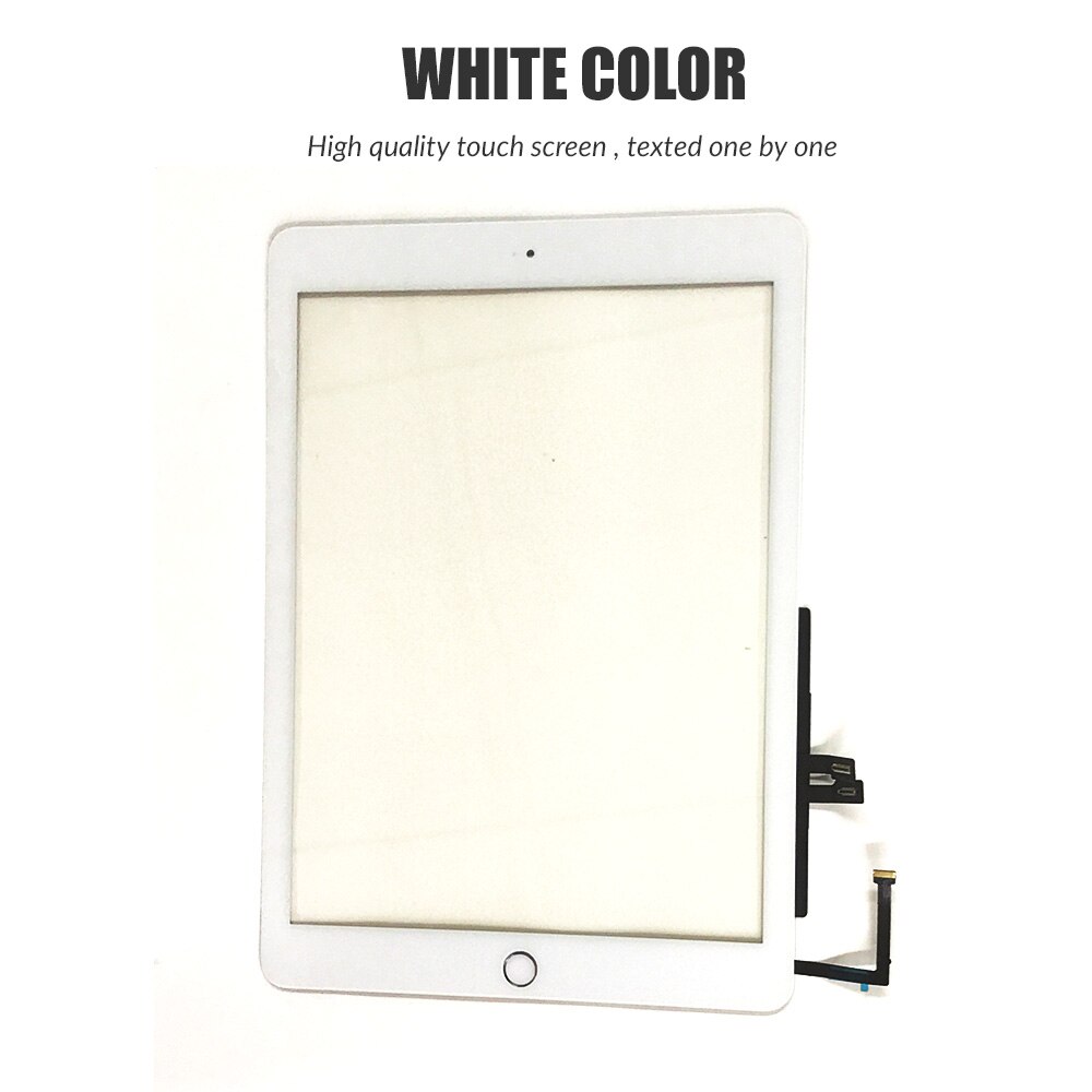 Pantalla táctil para iPad 6 9,7 (versión ) 6. a generación A1893 A1954 Panel digitalizador de vidrio LCD pantalla exterior Sensor de repuesto