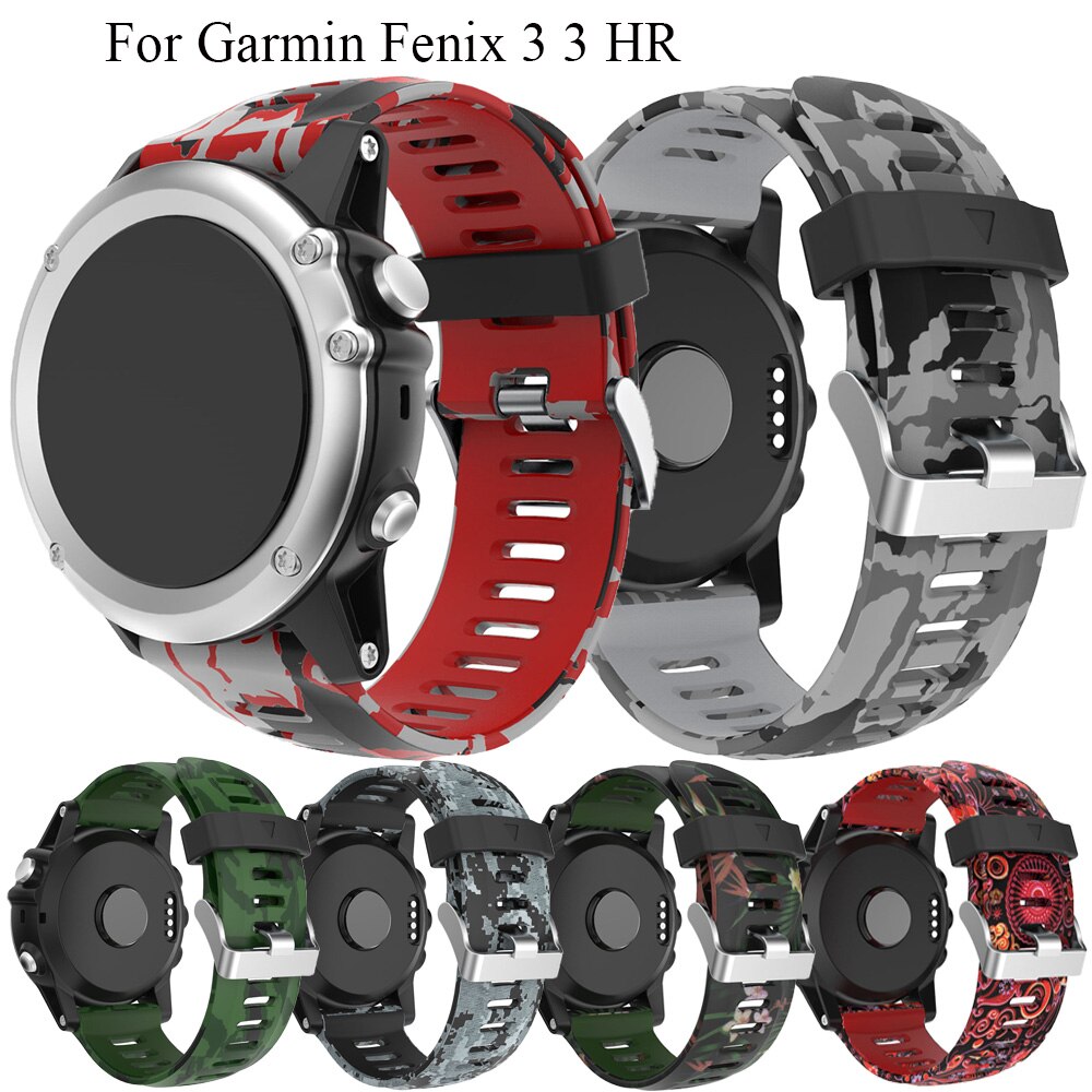 Siliconen Originele Horlogeband Strap Vervanging Polsband Voor Garmin Fenix 3 3 Hr 5x 5x Plus Smart Horloge Sport Armband Verstelbare