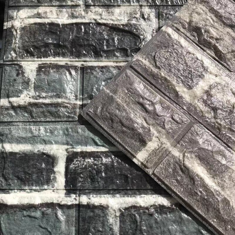 Talon sisustus 3d pvc-seinätarraa paperi tiili kivi tapetti tee itse maalaismainen efekti itseliimautuva kodin sisustus tarra olohuone