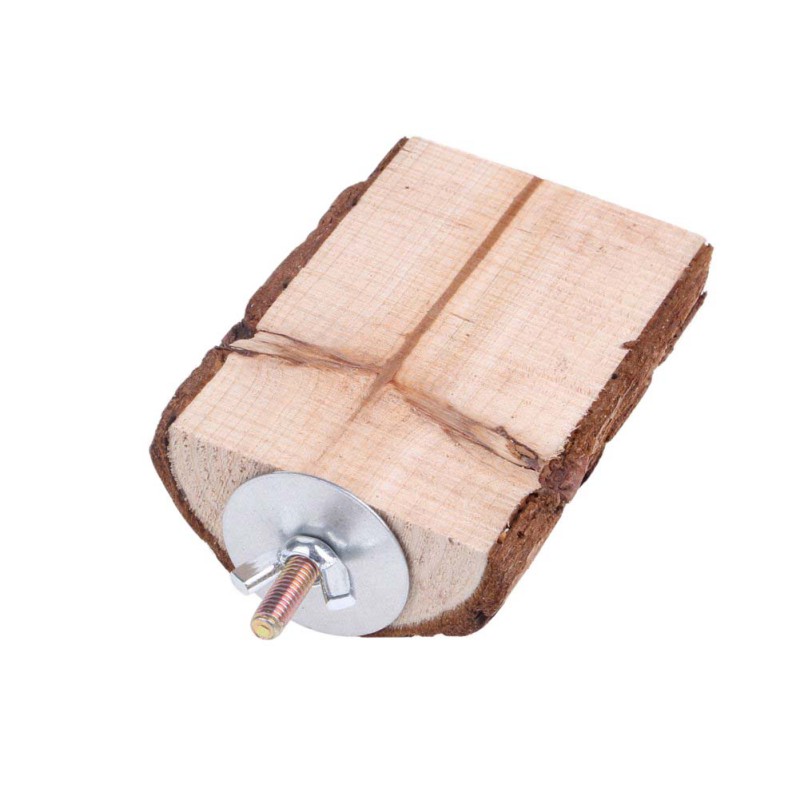 Vogelholz Sitzstange & Spielplattform Mit Leiter – Holz Spielstation Für Vögel, Hamster, Kleintiere