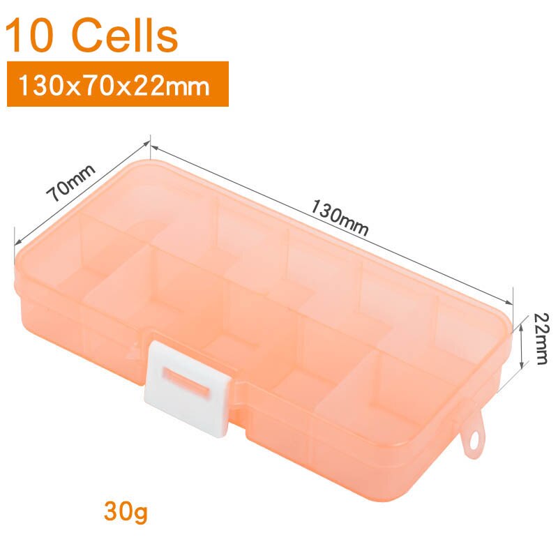 Caja de plástico ajustable para organizar componentes electrónicos, almacenamiento de herramientas, caja de plástico para almacenar celdas pequeñas: Azul