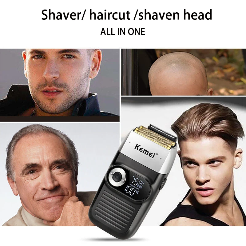 Kemei Hair Clipper Kit, Electric Shaver, Male Hair Cutting Machine, Men's Trimmer Machine, KM-2299, KM,KM-5083