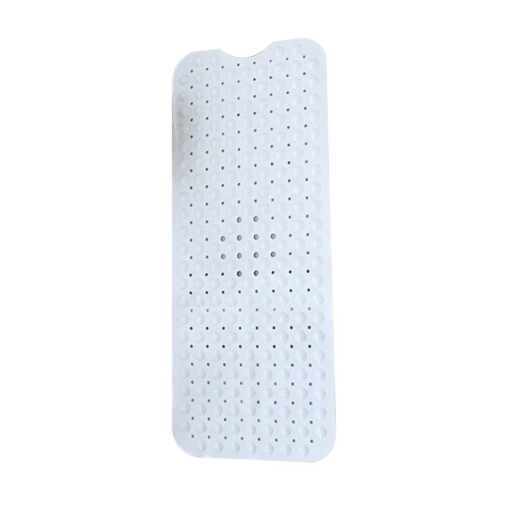 Antislip Badmatten Pvc Anti-Slip Badmat Zachte Badkamer Massage Mat Zuignap Douche Mat Tapijt antislip Bad Matten: WHITE