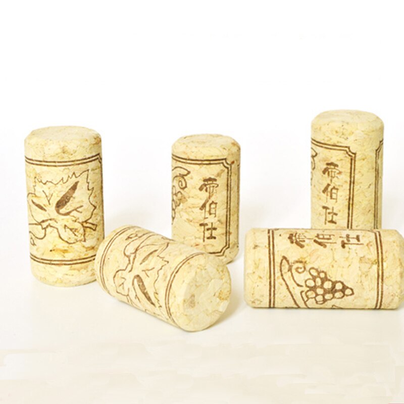 Corcho de madera Natural para botellas, tapón de sellado, herramientas de Bar, 10 unids/lote