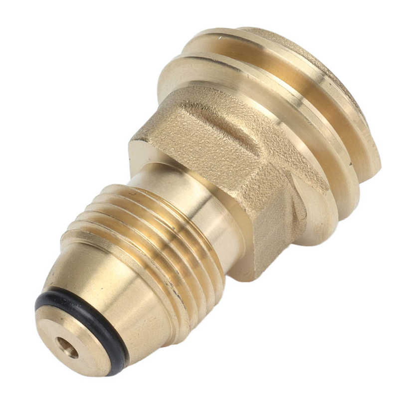 Gas Cylinder Adapter Corrosion Resistant G1/2 Internal Thread Easy Install Gas Tank Conversion Connector for Barbecue