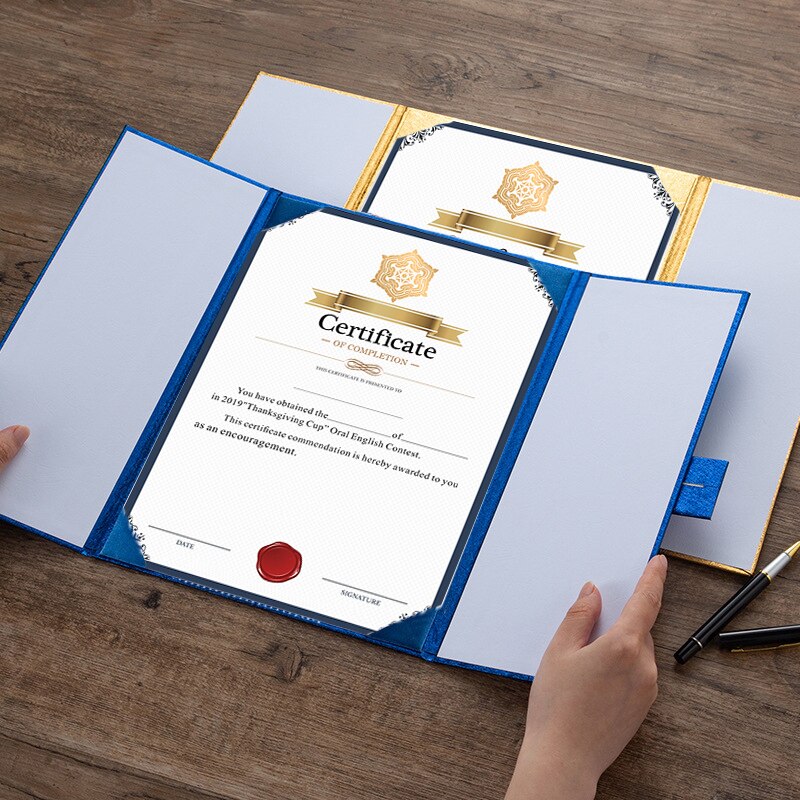 5pcs Certificate Paper Blank DIY Typesetting Retro Notverty Watermark Frame A4 Printable Child/Employee Thick Paper Certificate