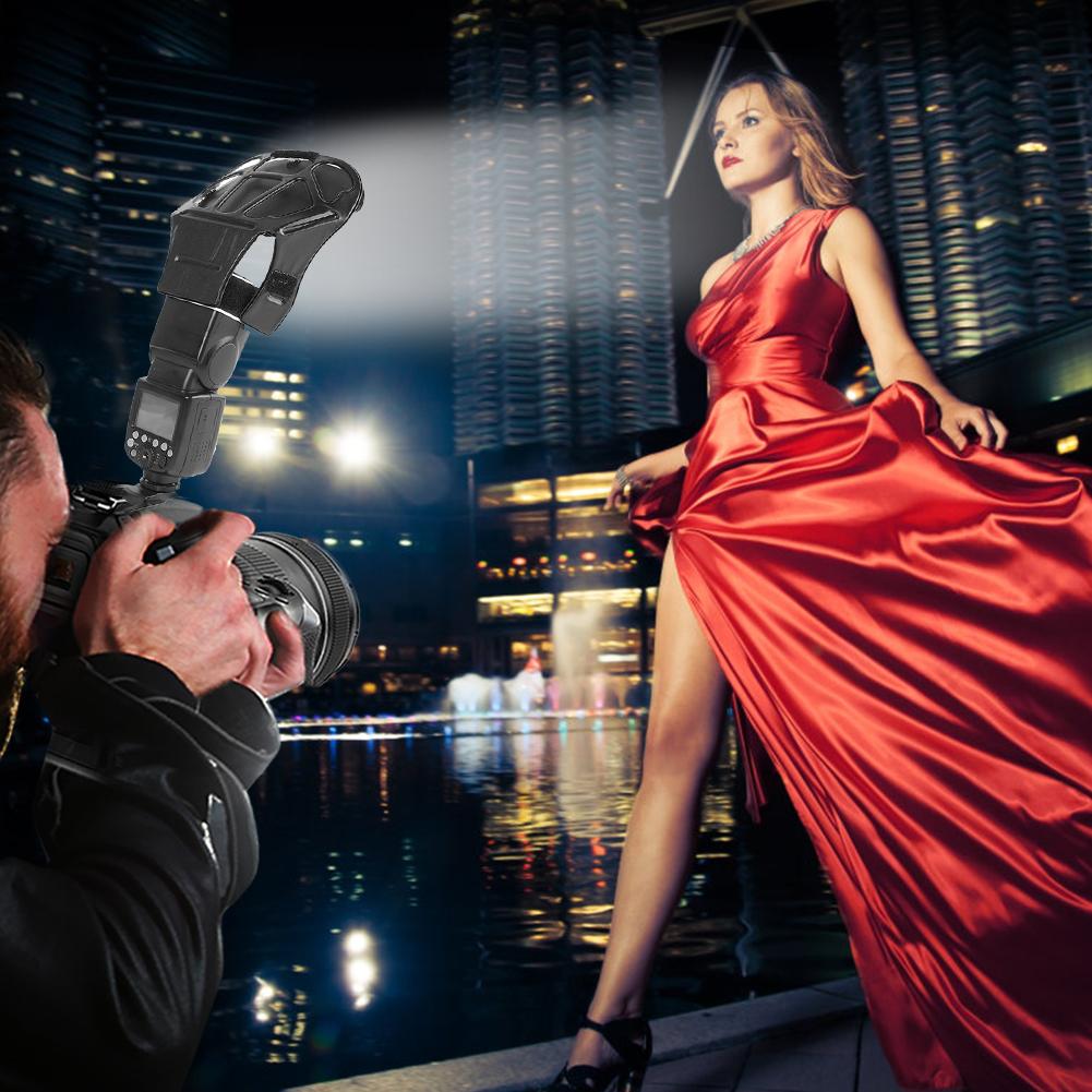 Universal Flash Diffuser Licht Uitsmijter Kit W/3 Kleuren Zilver Goud Wit Reflector Voor Standaard Schoen-Mount Flash digitale Camera 'S
