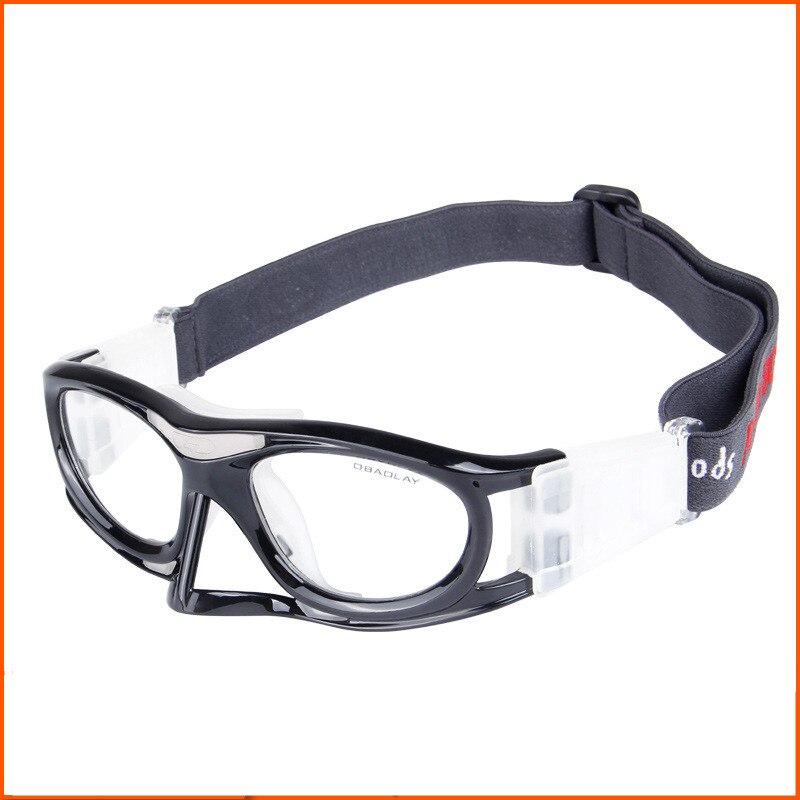 Chashma Sport Glasses Basketball Football Badminton Prescription Glasses Frame for Male and Female: Black