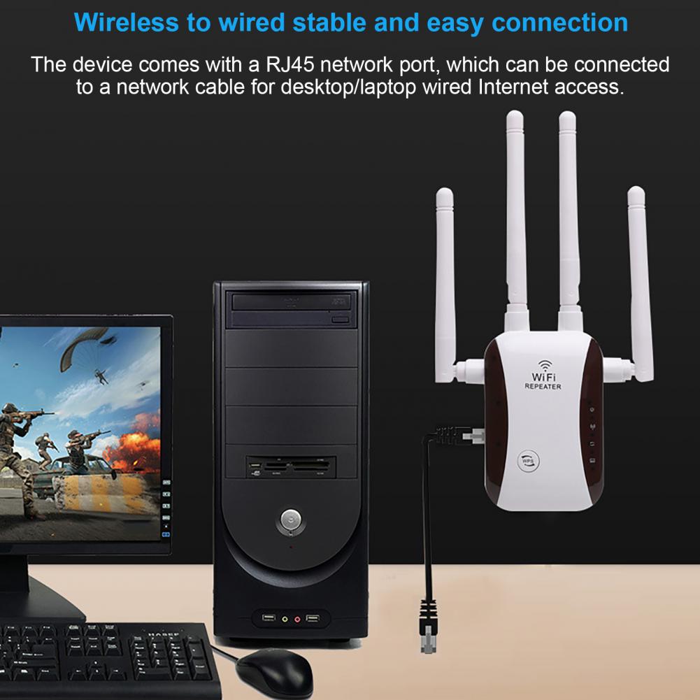 Wide Application Lightweight 300Mbps Shock-proof WiFi Signal Enhancer for Home