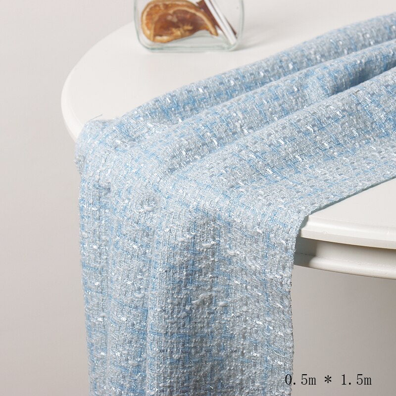 1.5 Meters Luxury Style Fabric Wrapping Cloth for Flower Bouquet Packaging Handmade Diy Material: Sky blue