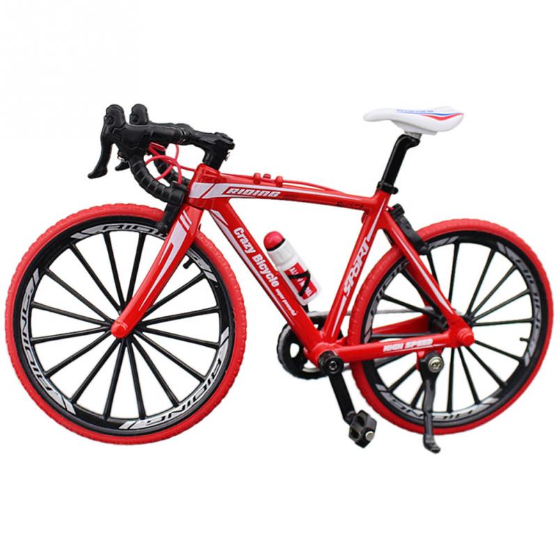 Mini Finger Fahrrad Spielzeug Nette Mountainbikes Fahrrad Modell Fahrrad Technik Dekor Ausgezeichnete Fahrrad Spielzeug für freundlicher: rot