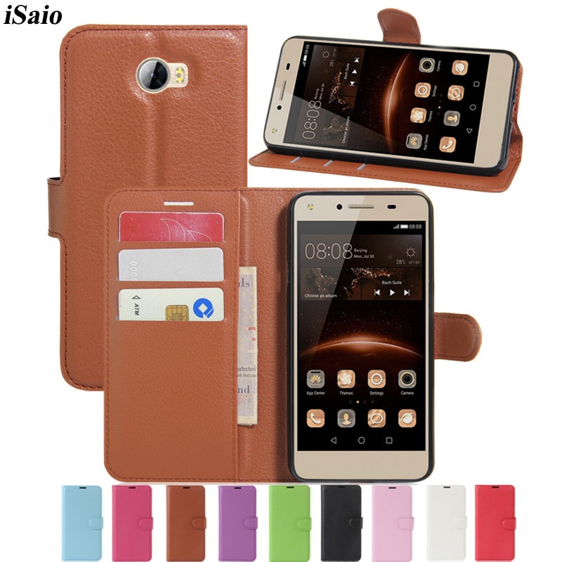 Funda de cuero con tapa para Huawei Y5II Huawey Y5 II 2 Y 5ii Lte CUN U29 CUN-U29 CUN-L21 Y6 Elite, CUN-L01