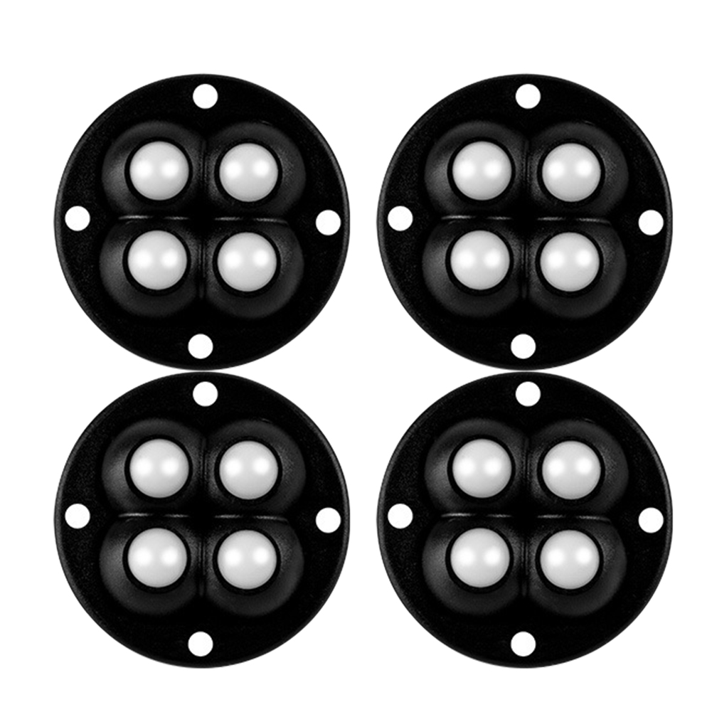 4-20pcs Self Adhesive Caster Wheels 360 Degree Load Bearing Swivel Universal Wheel Silent Non Perforated Furniture Base Roller: 4 inch / Yellow
