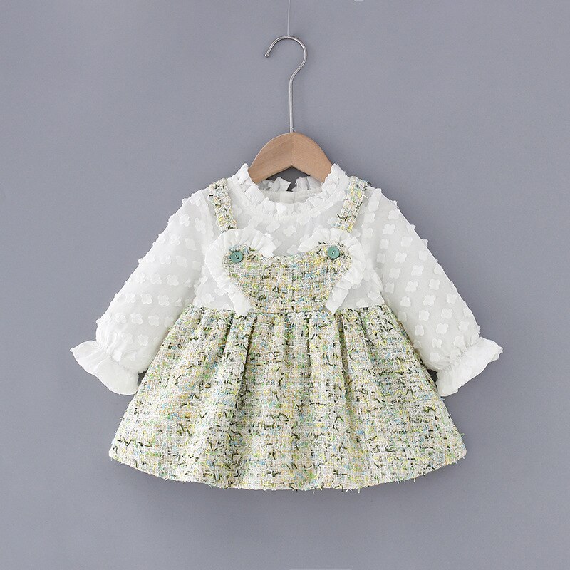 Bursdag baby jenter kjoler barn klær blomster applikasjoner rutete festkjole jenter bryllup dåp prinsessekjoler 0-4y: 3t