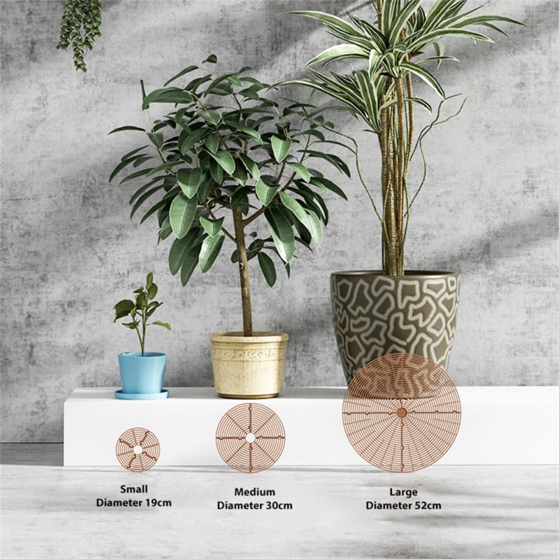 19/52CM Multi-use Plant Pot Cover Square/Round Plastic Pot Grid Soil Guard Cover Plant Protector Garden Accessories