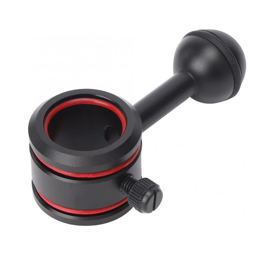 Diving Flashlight Ball Mount Holder Bracket Aluminium Alloy Adjustable Diving Lamp Clamp Underwater Camera Fill Light Accessory
