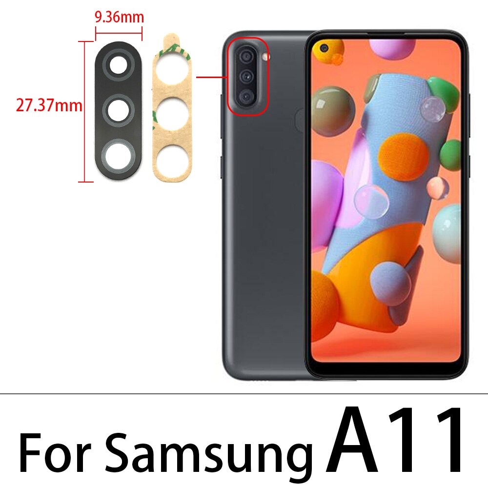 Tylny obiektyw szklany obiektyw do Samsung A30S A50S A31 A41 A51 A71 M21 A31 A21s A70s S20 Plus Ultra uwaga 10 Lite A11 A01: A11