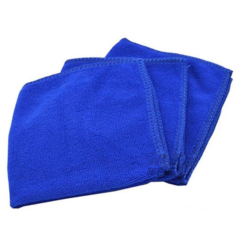 Serviette de nettoyage en microfibre 5 pièces | Chiffon de lavage doux absorbant, serviettes de nettoyage pour voiture, 25x25cm serviette de lavage antistatique pour la maison