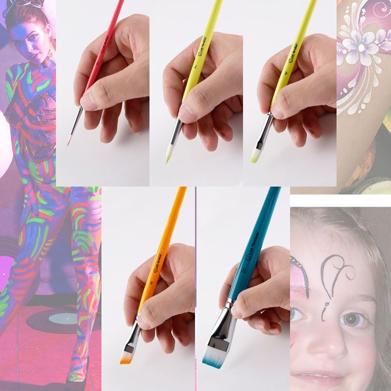 Pędzle robić malowania twarzy zestaw narzędzi robić malowania twarzy dla dzieci pędzle robić malowania ciała