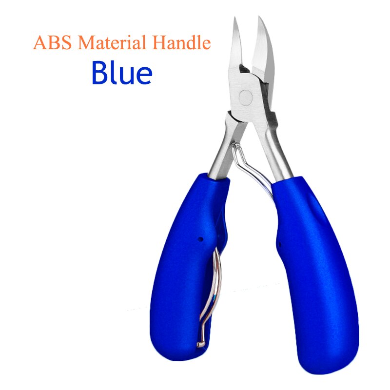 Nail Cuticle Scissors Fingernail&amp;Toenail Nail Clippers Toenails Nippers Dead Skin Remover Manicure Tool Pedicure Trimming E0002A: E0002A-06 ABS Blue