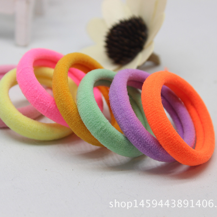 20 stk / parti hår tilbehør til piger og børn elastikker sort farve hestehale holderen elastiske hårbånd