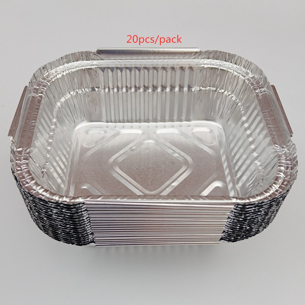 Aluminiumsformer kakeplater bakervarer engangs aluminiumsskuffer resirkulerbare: 410ml