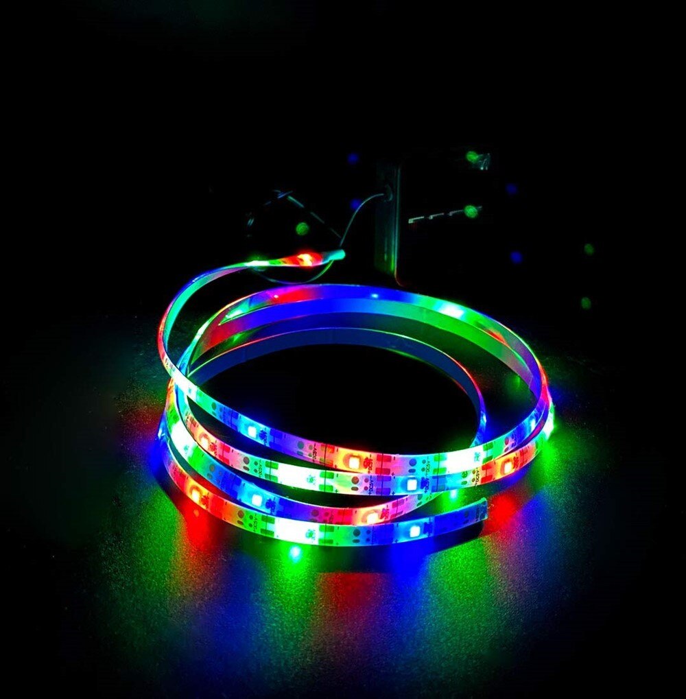 Tira de luces LED solares para interior/exterior, 45leds, 2835smd