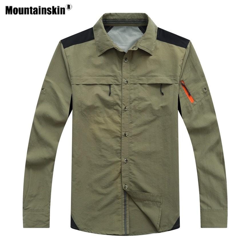 Mountainskin miesten #39 vaelluspaidat, nopeasti kuivuvat, ulkoilu-, hengittävät, kalastus-, vaellus-, retkeily- ja ohuet liitosvaatteet  va619